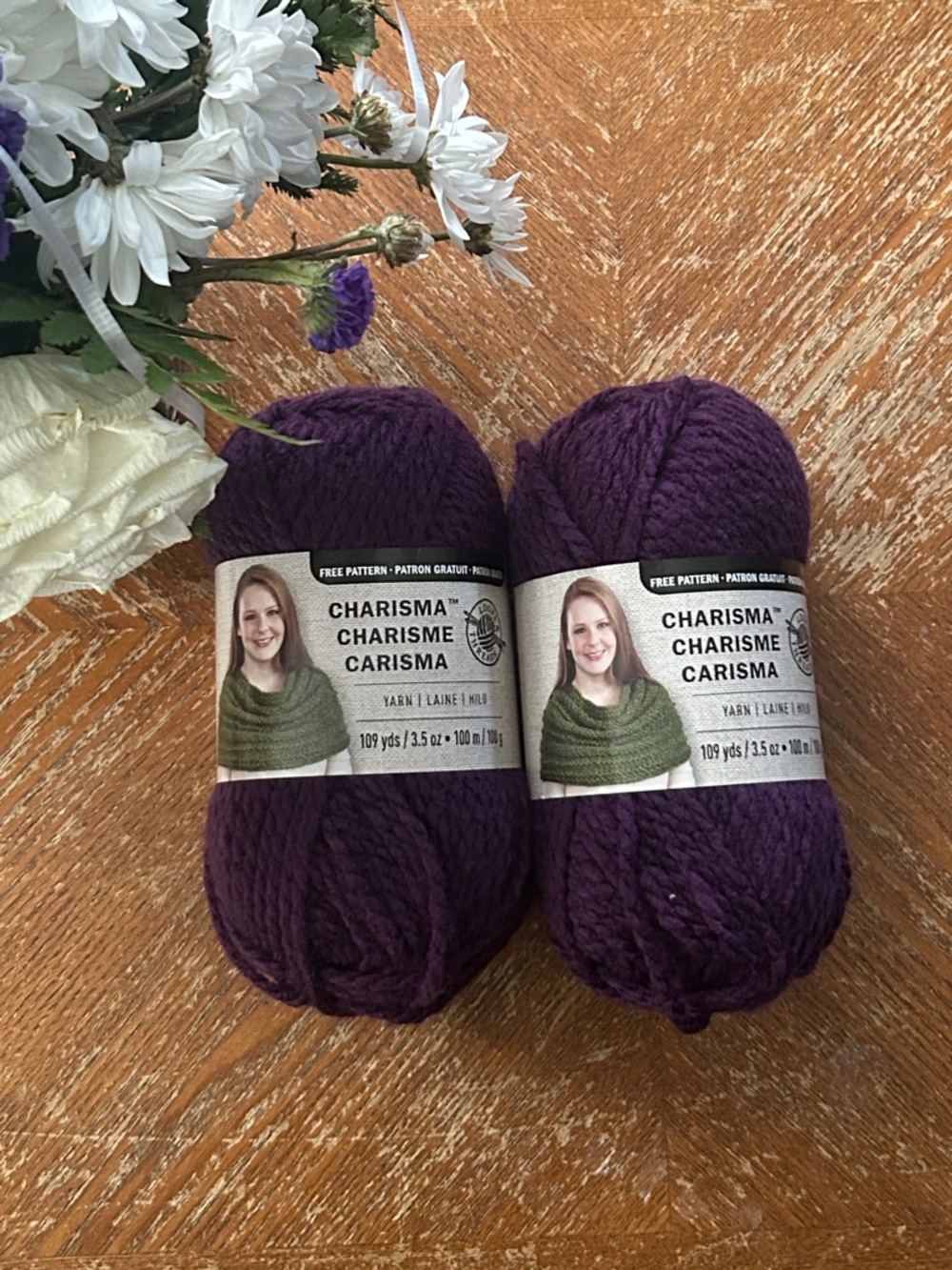 Charisma Yarn - Dark Purple Skeins (2)